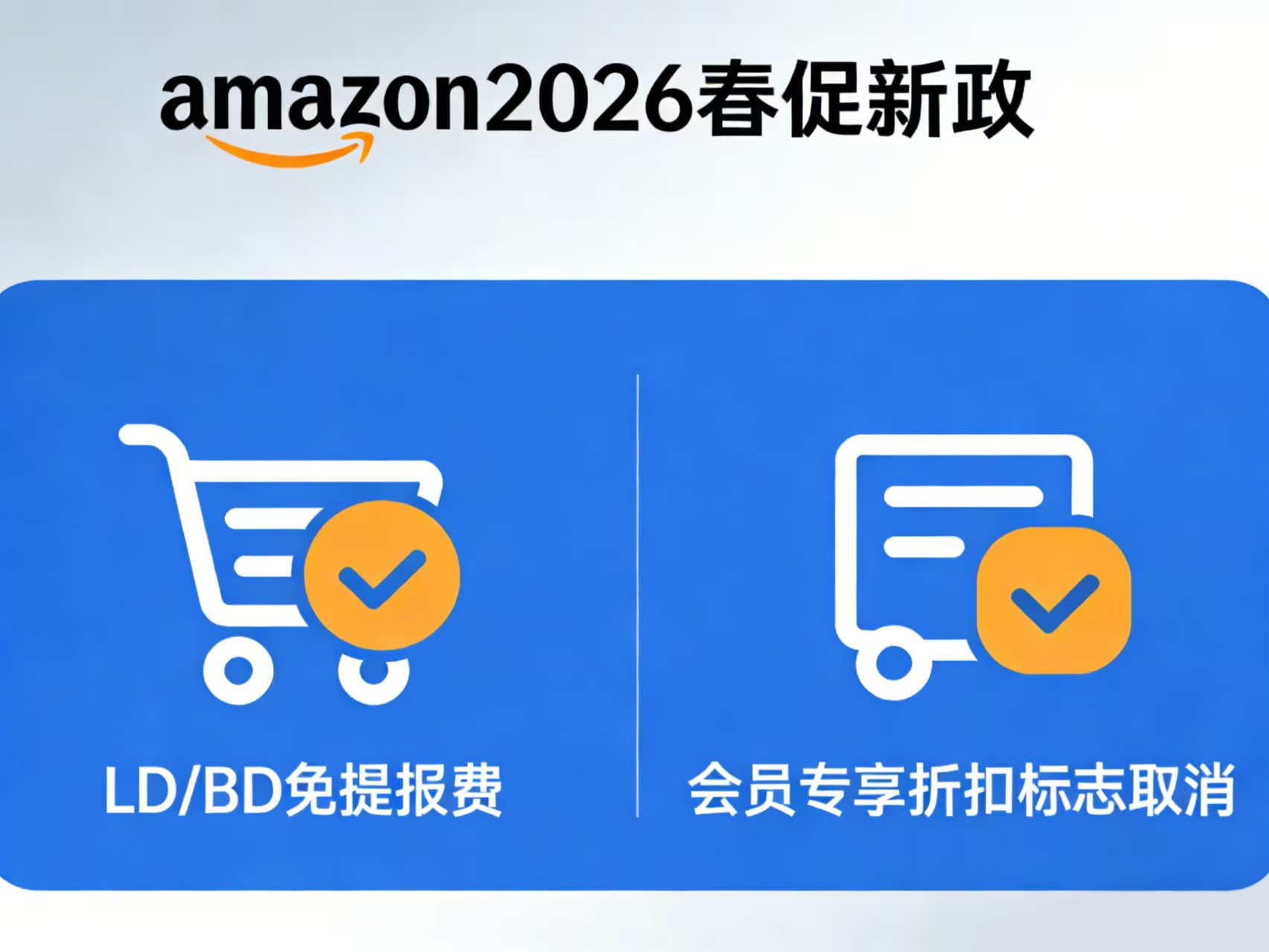 亚马逊2026春促新政落地：LD/BD免提报费，会员专享折扣标志取消，卖家如何应对？